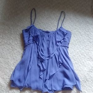 Diane von Furstenberg Periwinkle Silk Top Sz. 4